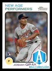 2022 Topps Heritage New Age Performers #NAP22 Josiah Gray